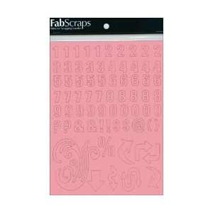   Numbers 71 Pieces Pink Numbers & Symbols; 2 Items/Order Kitchen