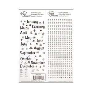   Sticker Months & Numbers Black Small (Pack of 3)