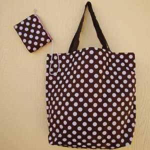  Foldable Tote Large, Brown Bug