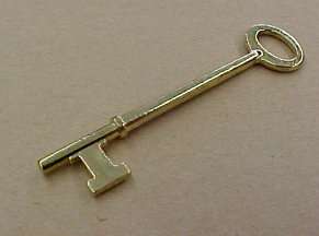 Vintage Style Brass Key Blank Skeleton Key #14  