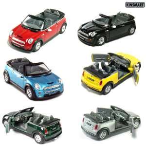  Set of 6 Cars Mini Cooper S Convertible 1/28 Scale Toys 