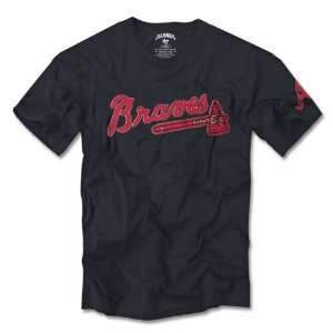  47 Brand MLB Mens Braves Fieldhouse Basic Tee Sports 