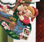Bucilla CHRISTMAS COOKIES Felt Christmas Stocking Kit  