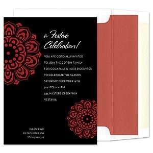  Modern Medallion Invitation Holiday Invitations Health 