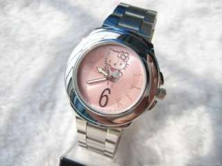 Pink ladies stainless steel helloKitty wrist watch sk3  