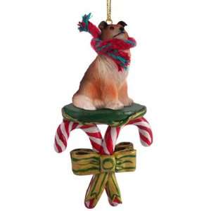  Collie Sable Dog Candy Cane Ornament