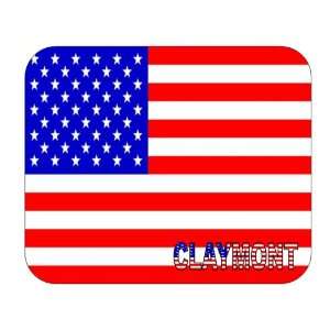  US Flag   Claymont, Delaware (DE) Mouse Pad Everything 