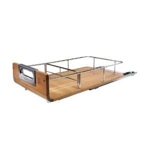   inch pull out cabinet organizer   bamboo 