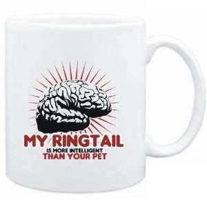  Mug White  My Ringtail is more intelligent than your pet 