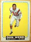 1964 TOPPS FOOTBALL #20 DON WEBB *EX* BOSTON PATRIOTS NICE VINTAGE 