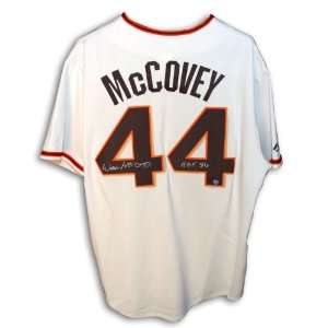 Willie McCovey Signed Giants Majestic Jersey HOF 86