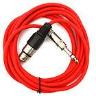 SEISMIC AUDIO Red 1/4 TRS to XLR Female 6 Patch Cable