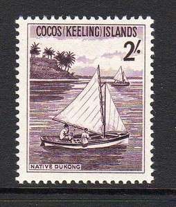 Cocos (Keeling) Islands 2/  Stamp c1963 Mounted Mint H872  