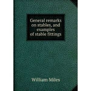   on stables, and examples of stable fittings William Miles Books