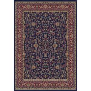  Istanbul Kashan 5 3 Round navy Area Rug