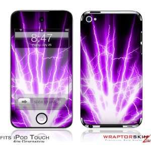 iPod Touch 4G Skin   Lightning Purple by WraptorSkinz 