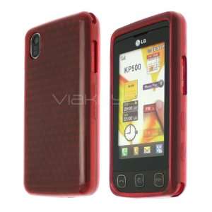  Celicious Hydro Gel Case for LG Cookie KP500 / KP501   Red 