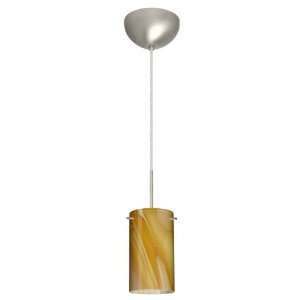 Besa Lighting 1BC 4404HN SN Honey Stilo 7 Single Light Incandescent 