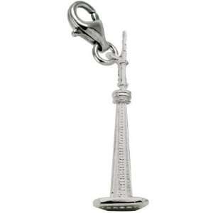  Rembrandt Charms CN Tower Charm with Lobster Clasp, 14k 