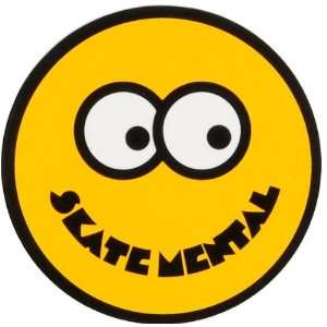  Skate Mental Smiley Sticker Toys & Games