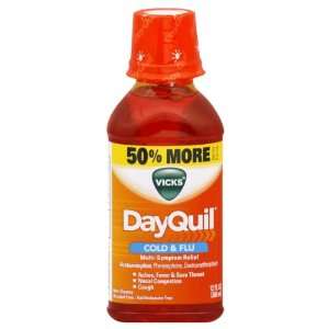  DayQuil Cold & Flu, Multi Symptom Relief, 12 oz. Health 