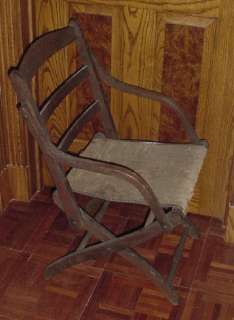 Civil War Folding Camp Chair  