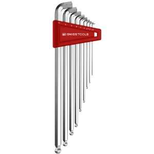 PB Swiss Tools Stubby Ball Point Hex Key Set (100 Degree), long type 