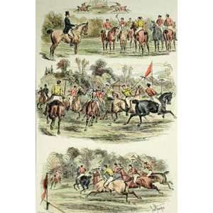  Military Polo at Hurlingham Etching Sturgess, M Swain 