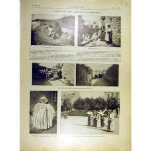  1902 Bretagne Siste Crozon Convent Ploudaniel Print