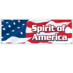  Spirit Of America Sign Banner Case Pack 60   523856