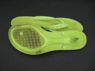 SIGERSON MORRISON Green Thong Sandals Shoes SZ 7 BOX  