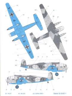 Techmod Decals 1/72 SIEBEL Si 204 German Transport  