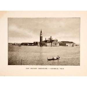  1907 Print San Giorgio Magiore St. Marks Campanile 