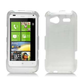 For HTC 4G Radar T Mobile Phone Clear Faceplate Snap On Hard Case 