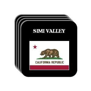  US State Flag   SIMI VALLEY, California (CA) Set of 4 Mini 
