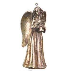  6 Winters Blush Rustic Gold Angel with Horn Christmas 