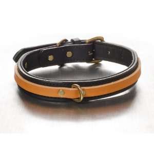 Tucker Overlay Dog Collar Size 16 20, Color Black with 
