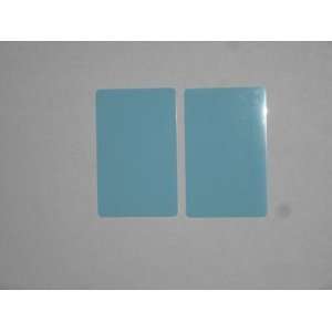   Blank PVC Plastic Photo ID Lt Blue Credit Card 30Mil 