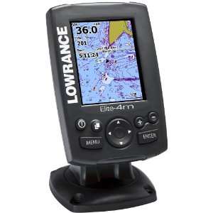 Lowrance Elite   4m Gold Package GPS Chartplotter with 