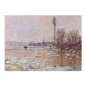  The Thaw, 1880 Finest LAMINATED Print Claude Monet 24x18 