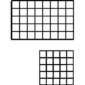  16L x 10W Epoxy Coated Grid Cubbies White/    Lot of 48 