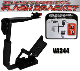 CAMERA FLIP Flash Bracket FOR SLR DSLR CAMERA ROTATE VA344  