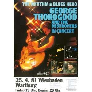  George Thorogood   In Concert 1981   CONCERT   POSTER from 