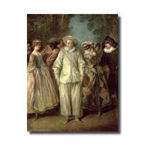 The Actors Of The Commedia Dellarte Giclee Print 