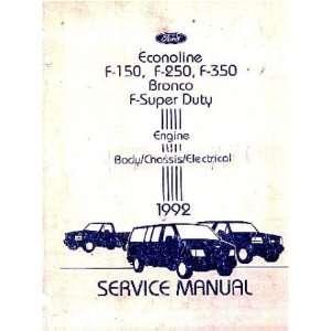  1992 FORD TRUCK F150 F350 ECONOLINE Service Manual 