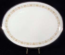 Sheffield Fine China IMPERIAL GOLD Oval Serving Platter  