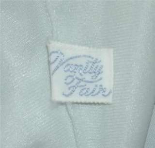   Vintage 50s VANITY FAIR Sheer Baby Blue Nylon Tricot Lace Nightgown 36