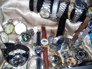   Lot Pocket Wind Up Seiko Ingersoll Colby Westclox Swatch  