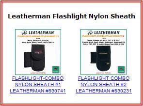 Leatherman Authentic Flashlight Combo Sheaths