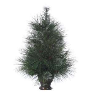  24 Long Needle/Pine Mixed Tree in Pot Green Two Tone (Pack 
